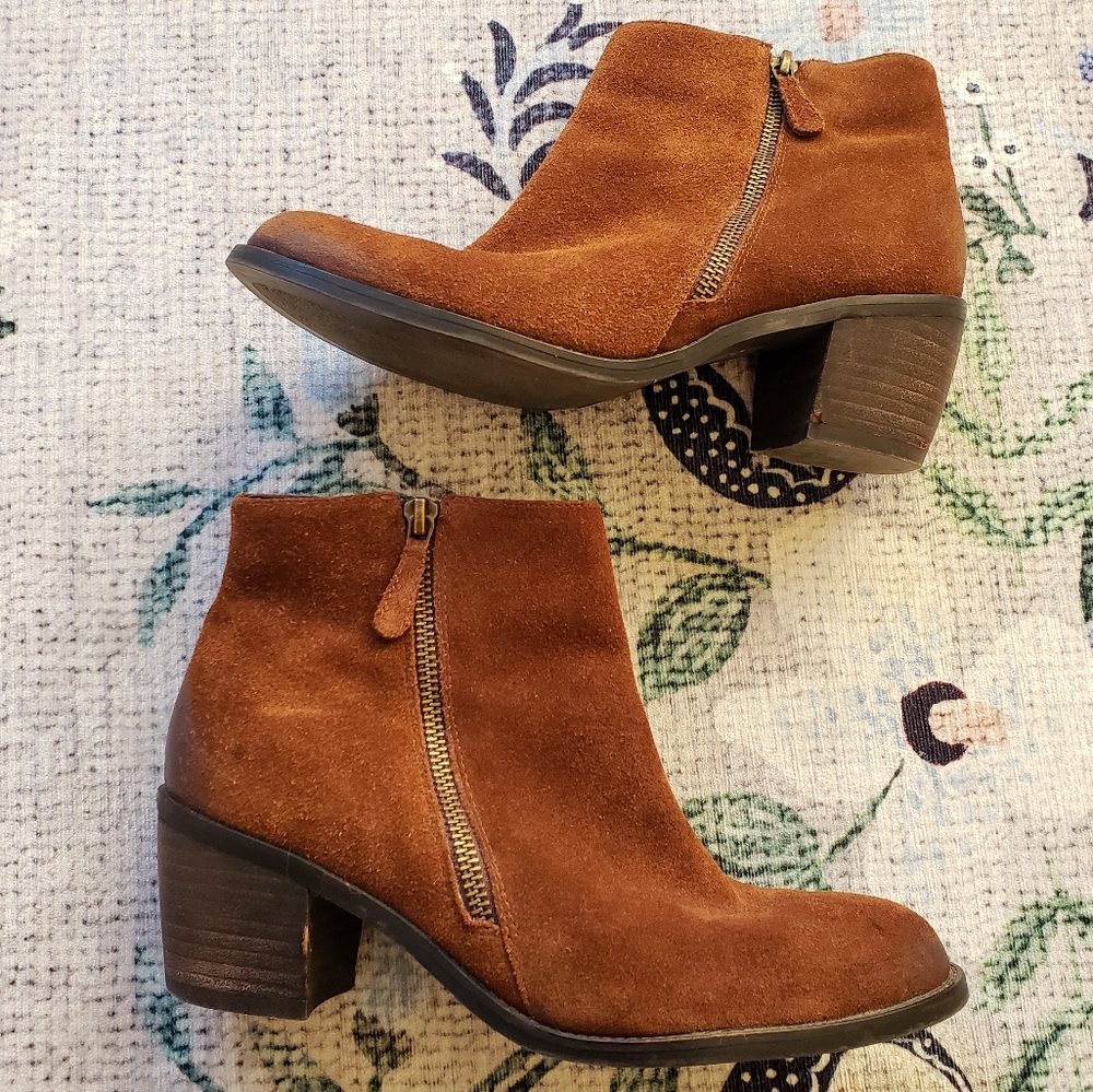 Matisse Presley Brown Suede Ankle Boots Size 7